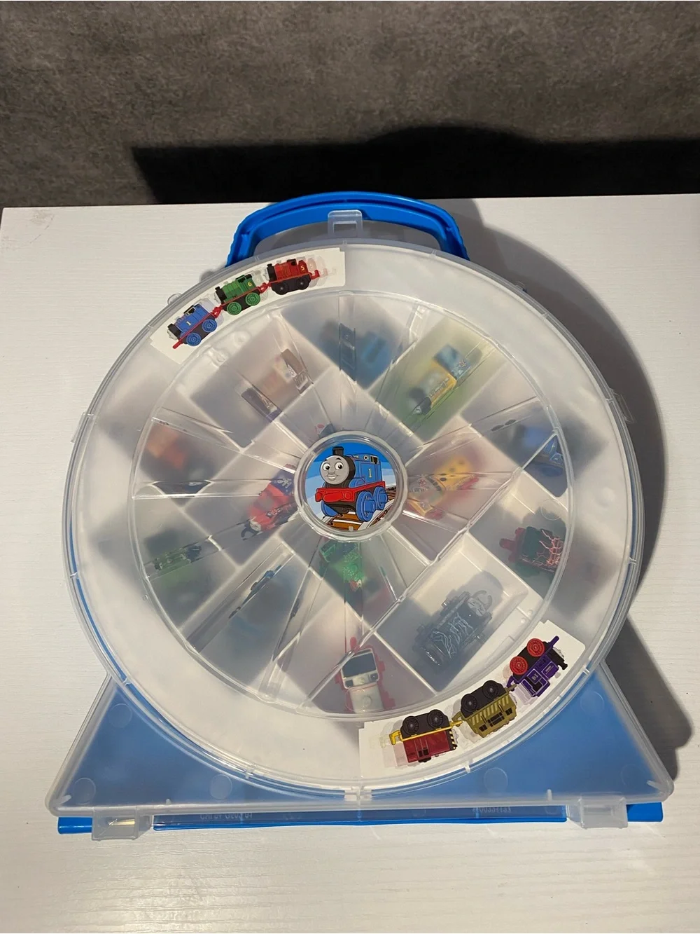 Thomas & Friends Minis Collector Playwheel Storage Case Lot w/ 14 Trains